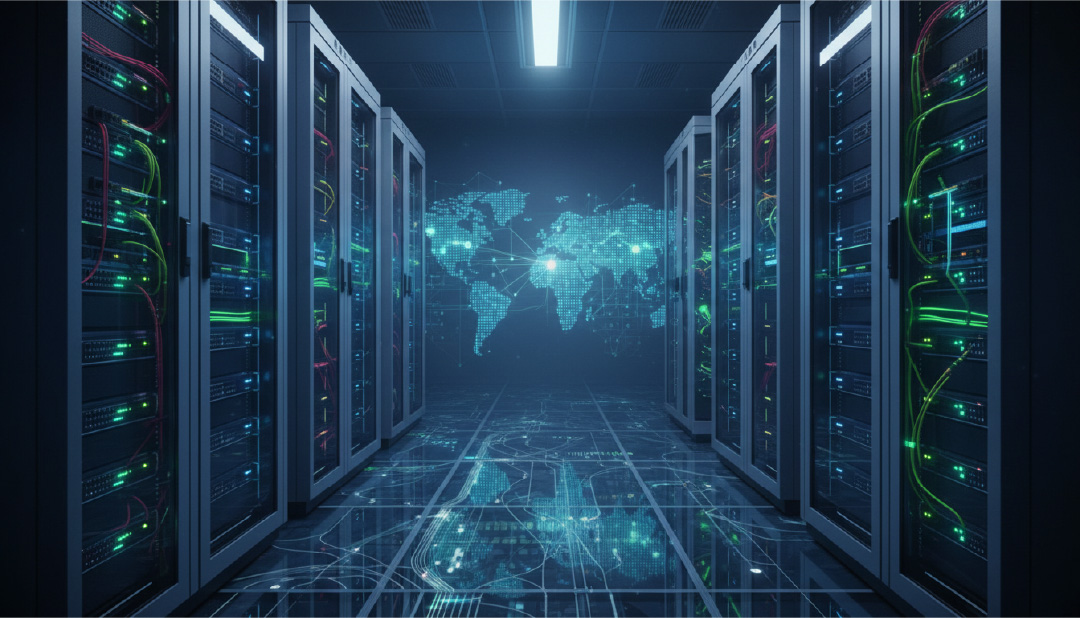 Image of Servers in a data center